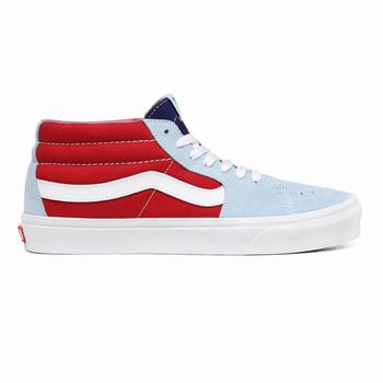 Panske Kotnikove Tenisky Vans Sunshine Sk8-Mid Viacfarebný/Biele VA54ICDEP